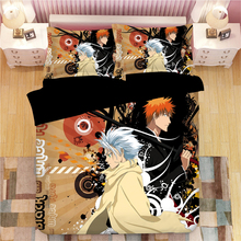 Anime Bleach Duvet Cover Set Comforter Bedding Sets Luxury Manga 3pc Set with 1 Duvet Cover and 2 Pillowcases Gift for Anime Fan 2024 - buy cheap