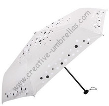 Paraguas triple de fibra de vidrio, bolsa de protección UV, abierto a mano, a prueba de viento, supermini, de bolsillo, 6k, envío gratis 2024 - compra barato