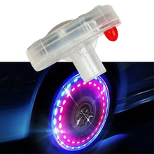 Accesorios decorativos para coche, luz de rueda de motocicleta, tapas de válvula de neumático de estilo de coche, luz LED de energía Solar, 1 unidad 2024 - compra barato