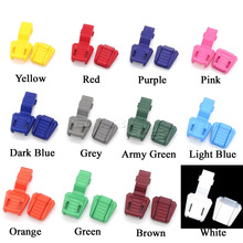50pcs/lot  Zipper Pull Cord Ends For Paracord & Cord Tether Tip Cord Lock Plastic 12 Colors 2024 - buy cheap