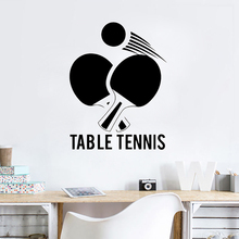 Ping Pong Sports Table Tennis Wall Sticker Vinyl Art Wall Decals Bedroom Livingroom Decoration Active Sports Poster Mural W328 2024 - buy cheap