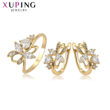 Xuping Fashion Elegant New arrival Light Yellow Gold-Color Plated Jewelry Sets for Women Temperament Party Gift 65251 2024 - buy cheap