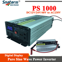 12V/24V/48VDC to AC220V 1000W/1KW solar PV pure sine wave power inverter with LCD display for solar off gird power system 2024 - buy cheap