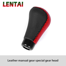 Lentai-manopla de couro com câmbio para peugeot 206, 307, 407, 308, 207, chevrolet cruze, alfa romeo 159, abarth acura, 1 conjunto 2024 - compre barato