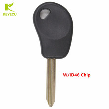 Keyecu-chave de transponder com lâmina em branco sx9t + chip id46, para citroen saxo jumper despatch picasso c5 c6 berlingo 2024 - compre barato