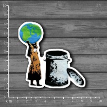 Trash the earth girl Stationery Graffiti Suitcase Kids Toys Sticker Decor For Ablum Scrapbooking Laptop Notebook Sticker[Single] 2024 - buy cheap