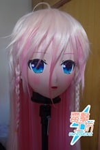 Mascarilla de cabeza completa de resina hecha a mano para mujer, máscara de Anime japonés, IA, Kigurumi, muñeca travesti, KM8262 2024 - compra barato