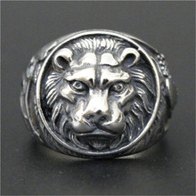 3pc/lot Newest Design Forest Lion King Ring 316L Stainless Steel Men Boy Fashion New Animal Lion Head Ring 2024 - buy cheap