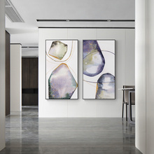 Pinturas abstratas roxo grande n impressão minimalista em tela de estrelas para corredor do hotel sala de estar decoração de casa arte de parede imagens 2024 - compre barato