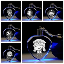 IVYYE Fate Series Heart shaped Anime LED Key Chains Figure Keyring Crystal Toy Keychain Light Keyholder Unisex Gifts NEW 2024 - buy cheap