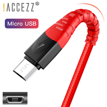 ! ACCEZZ 2 м нейлоновый Micro USB кабель для синхронизации данных для samsung Galaxy S7 S6 Edge Android мобильный телефон зарядный кабель для Xiaomi Redmi 4X 2024 - купить недорого