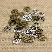 (200 pieces/lot) 12mm two color Metal Alloy mini Gear Charm Gear Jewelry Pendant  T0192 2024 - buy cheap