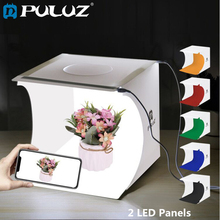 PULUZ 2LED Lightbox Light box Mini Photo Studio Box 1100LM Photography Box Light Studio Shooting Tent Box Kit &6 Color Backdrops 2024 - compre barato