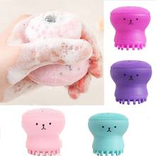 Cute Silicone Octopus Face Cleansing Brush Face Cleaner Pore Cleaner Exfoliator Scrub Washing Brush Skin Care Face Deep Cleaning 2024 - buy cheap