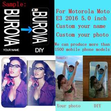 DIY custom design own name Customize printing your photo picture phone case cover for Motorola Moto E3 2016 5.0 inch 2024 - buy cheap