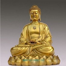 Ym 309 estátua de buda grande e grande em bronze sakyamuni gautama itabha, figura 10 "h de decoração, 100% bronze 2024 - compre barato