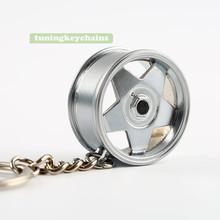 New Alloy Car Auto Sports Wheel Rim Mini Keychain Key Chain Keyring Pendent BOR Design A 2024 - buy cheap