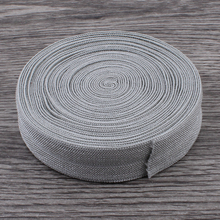 50yards/lot 5/8" (16mm) Gray Shiny Solid Fold Over Elastic Ribbon FOE for Baby Girls Hair Accessories/Headbands 2024 - buy cheap