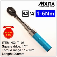 MXITA 1-6Nm Accuracy 3% High precision professional Adjustable Torque Wrench car Spanner  car Bicycle repair hand tools set 2024 - buy cheap