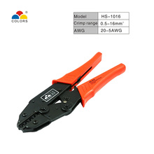 COLORS Wire Cutter HS-1016 Crimper Crimping Pliers Cable Hand Tools Crimp Plier Mini 0.5-16mm 20-5AWG 2024 - buy cheap