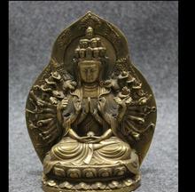 62854*<<+++Tibet Brass Buddhism 1000 Hands Kwan-yin GuanYin Buddha Avalokitesvara Statue 2024 - buy cheap
