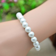 Pulsera de perlas de imitación de 8mm, gran calidad, peso completo, venta al por mayor 2024 - compra barato