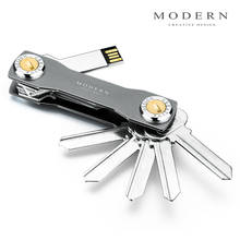 2022 Brand Aluminum Key Wallet DIY Keychain EDC Pocket Key Holder Organizer - Modern 2024 - buy cheap
