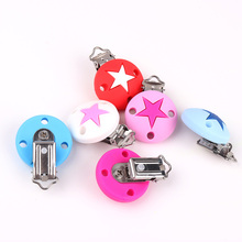 TYRY.HU 10pc Star Pacifier Clips Children Clasps Metal Stainless Steel Holders Baby Clips Product Handmade Accessories Clips 2024 - buy cheap