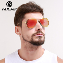 KDEAM Polarized Pilot Sunglasses Men Colorful Driving Eyewear 2019 Summer Women Sun Glasses With Case Big size 58mm KD3026 2024 - buy cheap