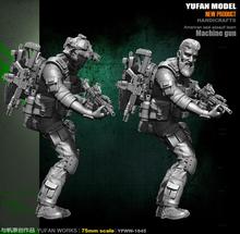 Yufan-soldado de resina de doble cabeza, modelo original, 75mm, YFWW-1845 2024 - compra barato