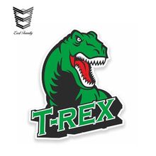 Earlfamily-adesivo de dinossauro t-rex, 13cm x 10cm, decalque de caiaque, skateboard, veículo, caminhão, adesivo engraçado, decalques para carros, diy 2024 - compre barato