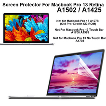 10 шт. для Macbook Pro 13 Retina A1502 A1425 высокопрозрачная Защитная пленка для экрана Защитная пленка MacbookRetina Pro13 13,3 "Защита экрана 2024 - купить недорого