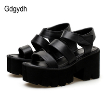 Gdgydh Gladiator Sandals For Women Platform Heels Hook Loop Ankle Strap ladies Casual Shoes Rome Style 2022 New Summer Drop Ship 2024 - buy cheap