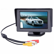 Hot-Sale 4.3 inch TFT LCD Car Monitor Car Reverse Parking monitor with 2 video input for Rear view Camera DVD 2024 - купить недорого