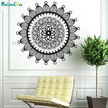 Pegatina de vinilo para pared, decoración Radial de Henna para el hogar, para sala de estar, dormitorio, murales de arte autoadhesivos 3D, regalo YY854, nuevo diseño 2024 - compra barato