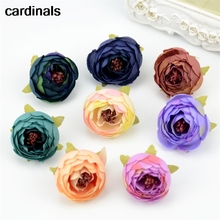 100pcs 3.5cm Mini Artificial Rose Bud Cut Flower Head Wedding Christmas Decoration DIY Sreath Gift Craft Flowers Accessories 2024 - buy cheap