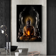 God Buddha Art Canvas Prints Painting Modern Buddha Canvas Art Paintings On The Wall Picture Buddhism Posters Wall Decoration 2024 - buy cheap