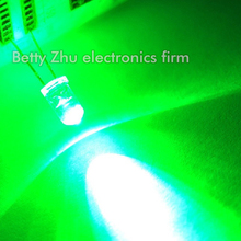 5000PCS/LOT LED light-emitting diode 5MM Round transparent shell hair emerald green light 2024 - buy cheap