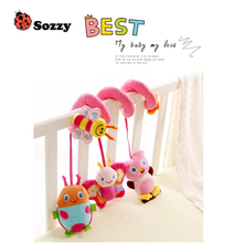 New Cute Infant Baby Crib Revolves Around The Bed Stroller Playing Education Plush Toys Car Lathe Hanging Baby Rattles Mobiles 2024 - buy cheap