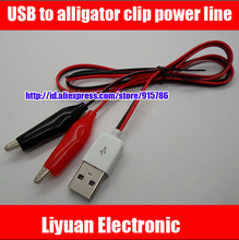10pcs USB to alligator clip test leads / USB to alligator clip power line / USB Power cable 50CM 2024 - buy cheap