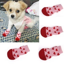 4Pcs Pet Socks Warm Breathable Leg Socks for Dogs Protecting Joint Dog Knee Pads Cats Indoor Wear Pet Supplies 2024 - buy cheap