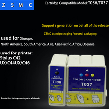 2pcs Compatible T036 T037 ink cartridge for epson C42UX/C44UX/C46 printer 2024 - buy cheap