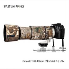 DHL/EMS shipping lens coat  camouflage  for  Canon EF 100-400mm F/4.5-5.6 L IS II USM  gun clothing  Lens protection  pt002 2024 - buy cheap