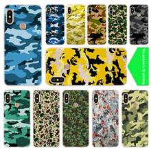 Capa de silicone macio tpu caso para xiaomi redmi 9a 8a 7a nota 10 9 8 7 pro max 10s 9s 8t y3 saco camuflagem padrão camo militar 2024 - compre barato