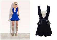 mini dress sexy club beach casual party elegant blue black strap gatsby sleeveless   lace women 2018 summer  runway 2018 2024 - buy cheap