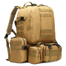 Mochila táctica militar de 50L, bolsa Molle de camuflaje para exteriores, impermeable, de gran capacidad, multifunción, para escalada y senderismo 2024 - compra barato