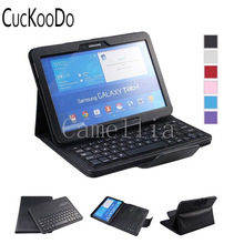 CucKooDo For Samsung Galaxy Tab 4 10.1 Ultra(SM-T530) - DETACHABLE Bluetooth Wireless Keyboard Stand Thin High Quality Case 2024 - buy cheap