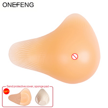 ONEFENG удлиненный Форма силиконовые поддельные груди Красивый комплект из дамских Грудная форма защиты подмышечной впадины раке молочной железы Для женщин 400-600 г/шт. 2024 - купить недорого