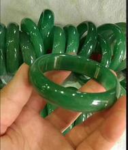 Natural Green Jadeite Handmade stone Bangle Bracelet Chinese 2024 - buy cheap