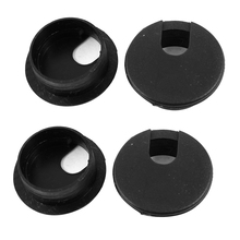 Desk Table Computer Round Shaped Black Cable Grommet Hole Cover 35mm 4Pcs 2024 - buy cheap